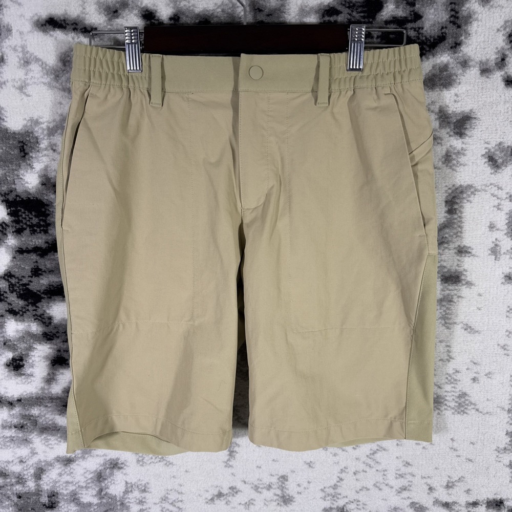 Adidas Go To Hybrid Golf Shorts Mens Size 30 Beige Performance Preppy Caddy